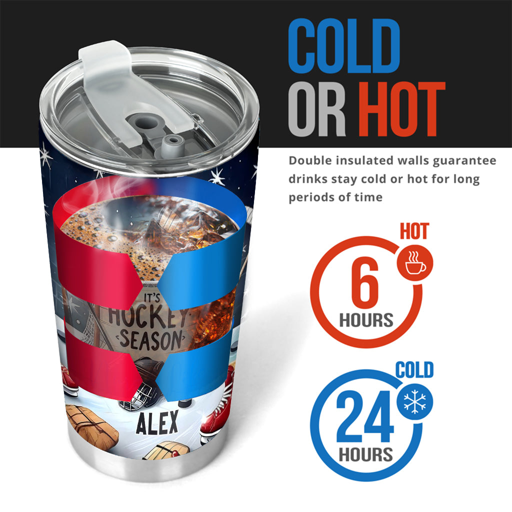 Hockey Season - Personalized Hockey Tumbler