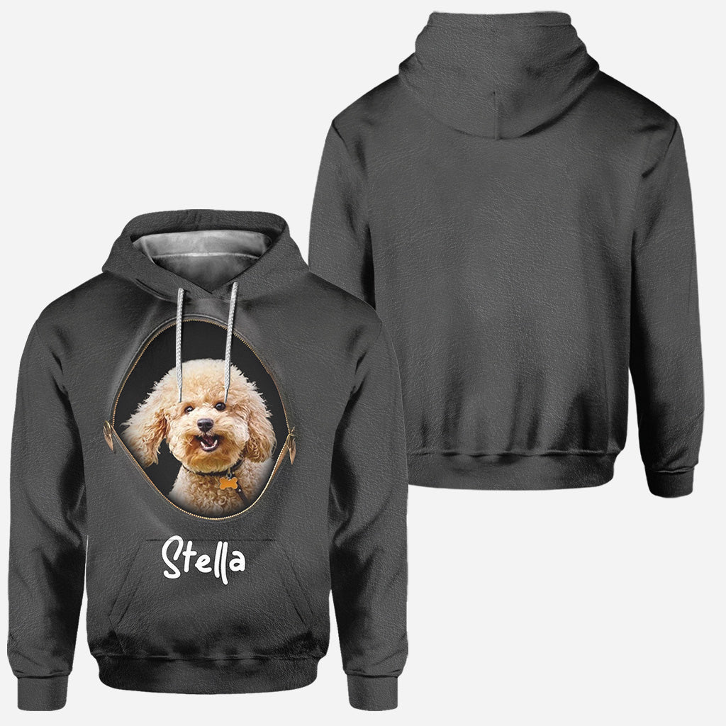 Personalisierter Hunde-Hoodie und Leggings mit Foto und Namen Ihres Haustieres