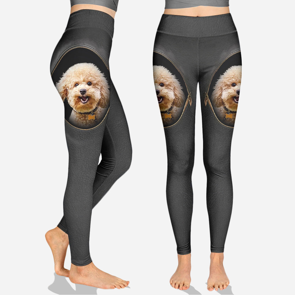 Personalisierter Hunde-Hoodie und Leggings mit Foto und Namen Ihres Haustieres