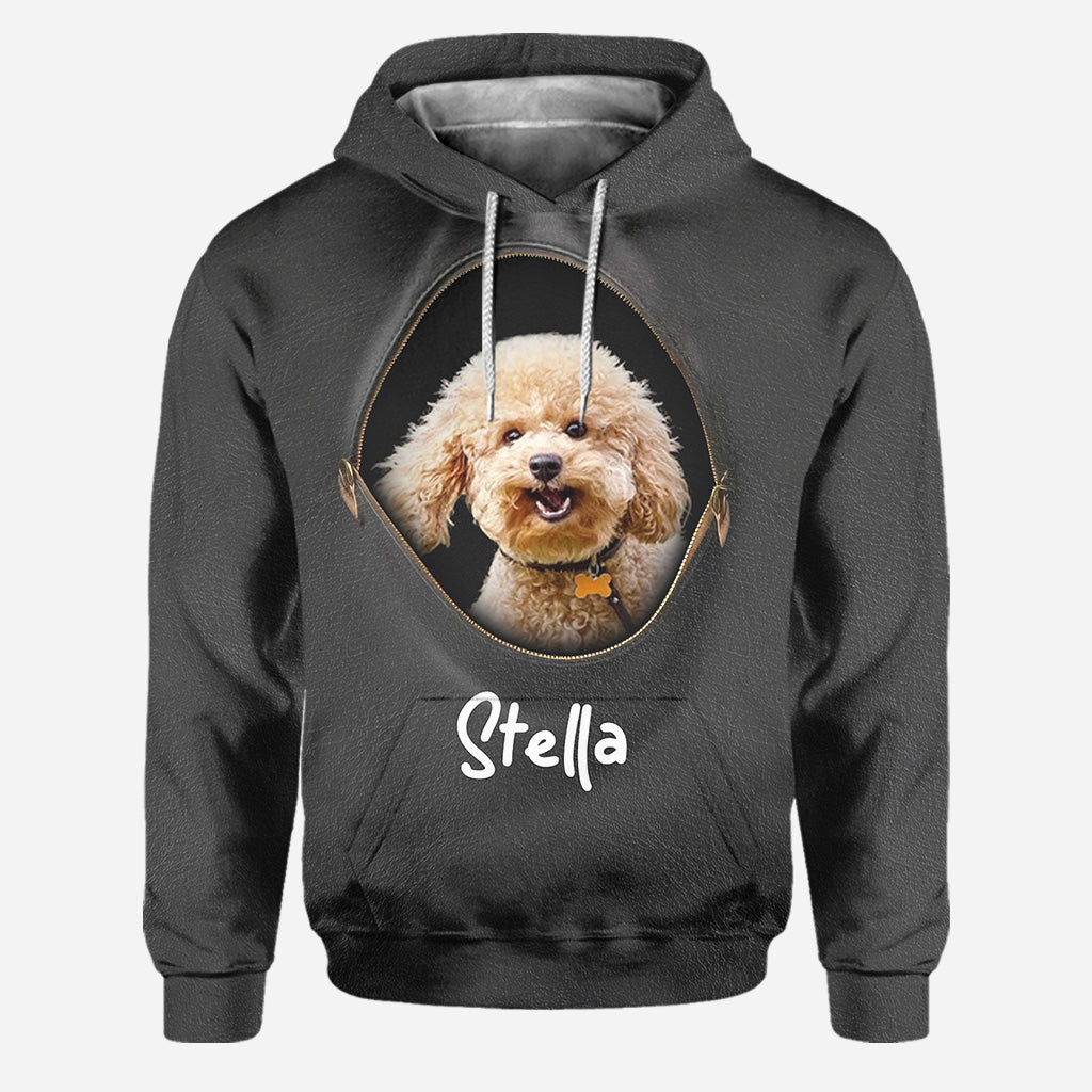 Personalisierter Hunde-Hoodie und Leggings mit Foto und Namen Ihres Haustieres