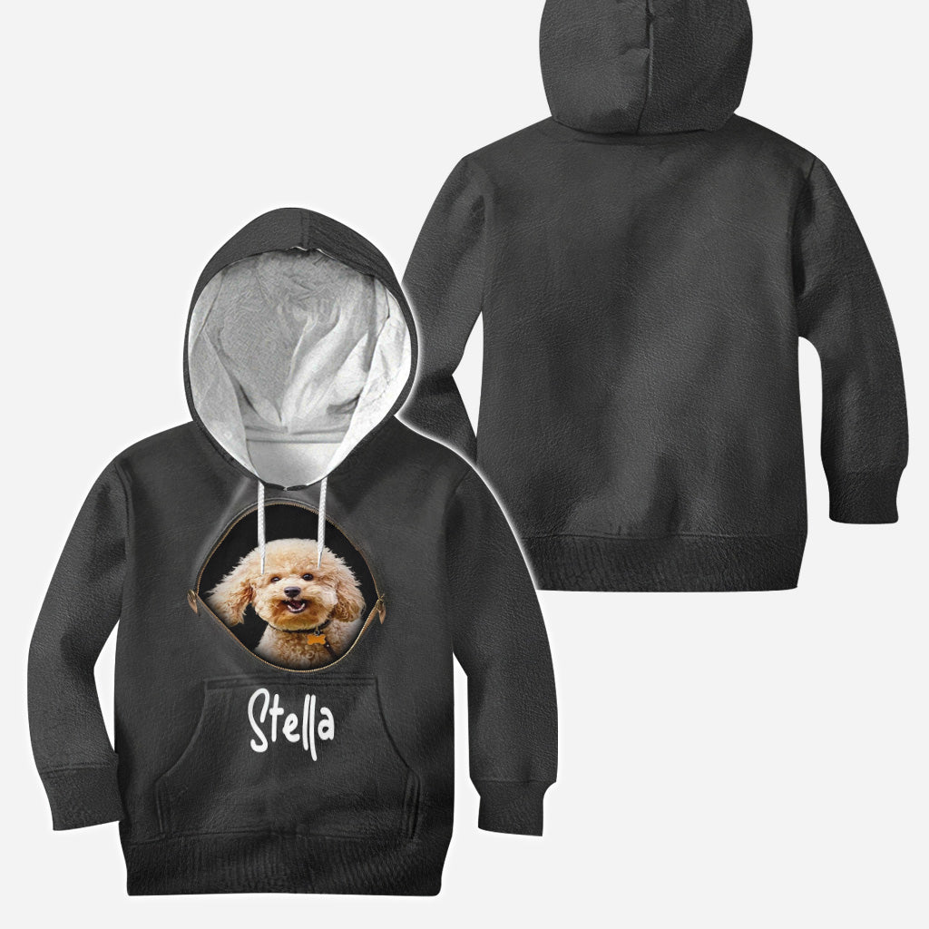 Personalisierter Hunde-Hoodie und Leggings mit Foto und Namen Ihres Haustieres