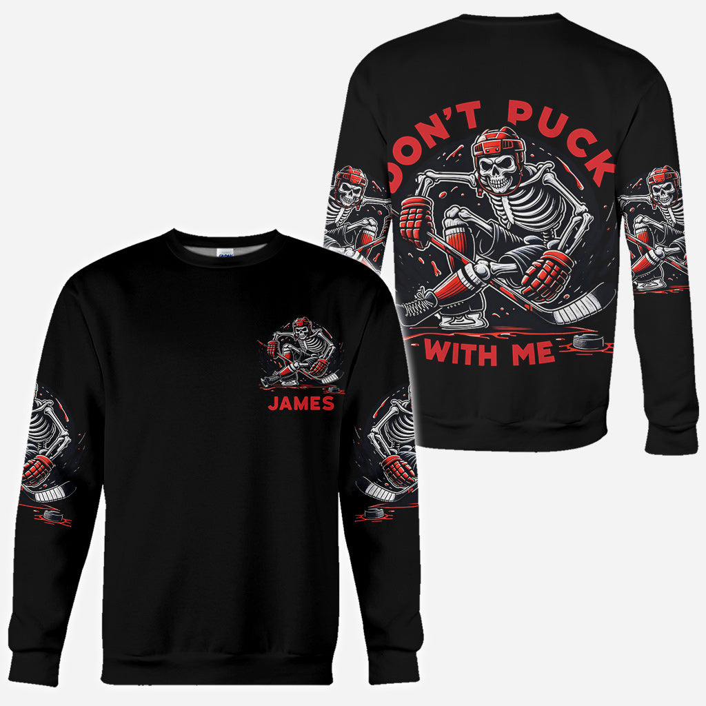 Spiel nicht mit mir – personalisiertes Hockey-Shirt