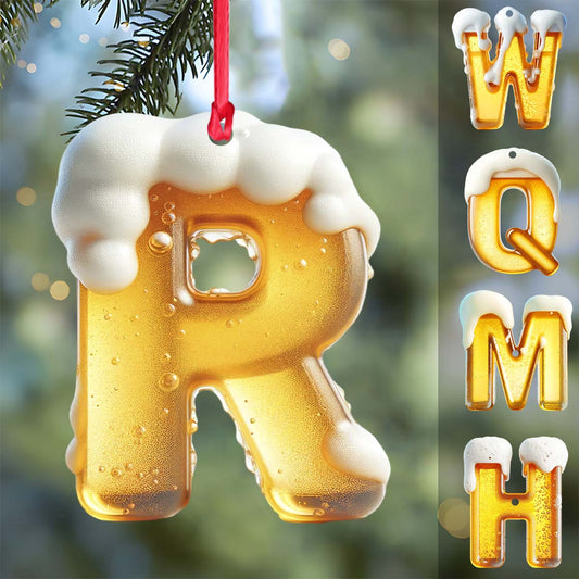 Beer Letter - Personalized Beer Ornament
