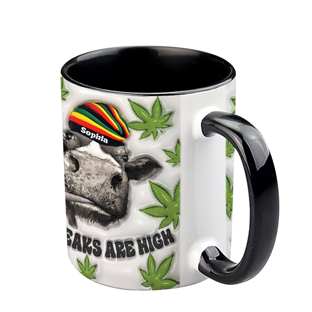 The Steaks Are High - Personalized Weed Accent Mug