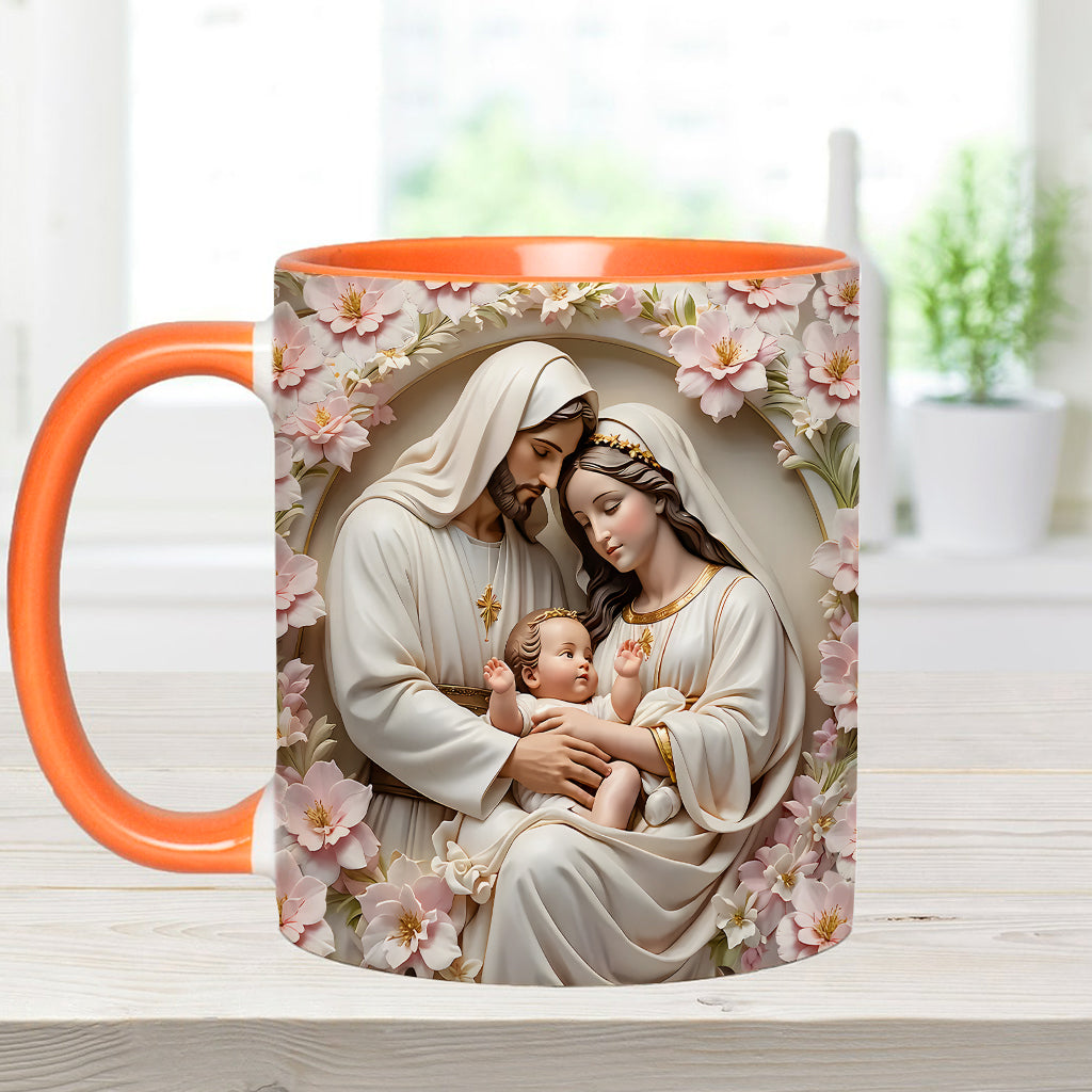 Die Heilige Familie – Personalisierte Tasse mit christlichem Akzent