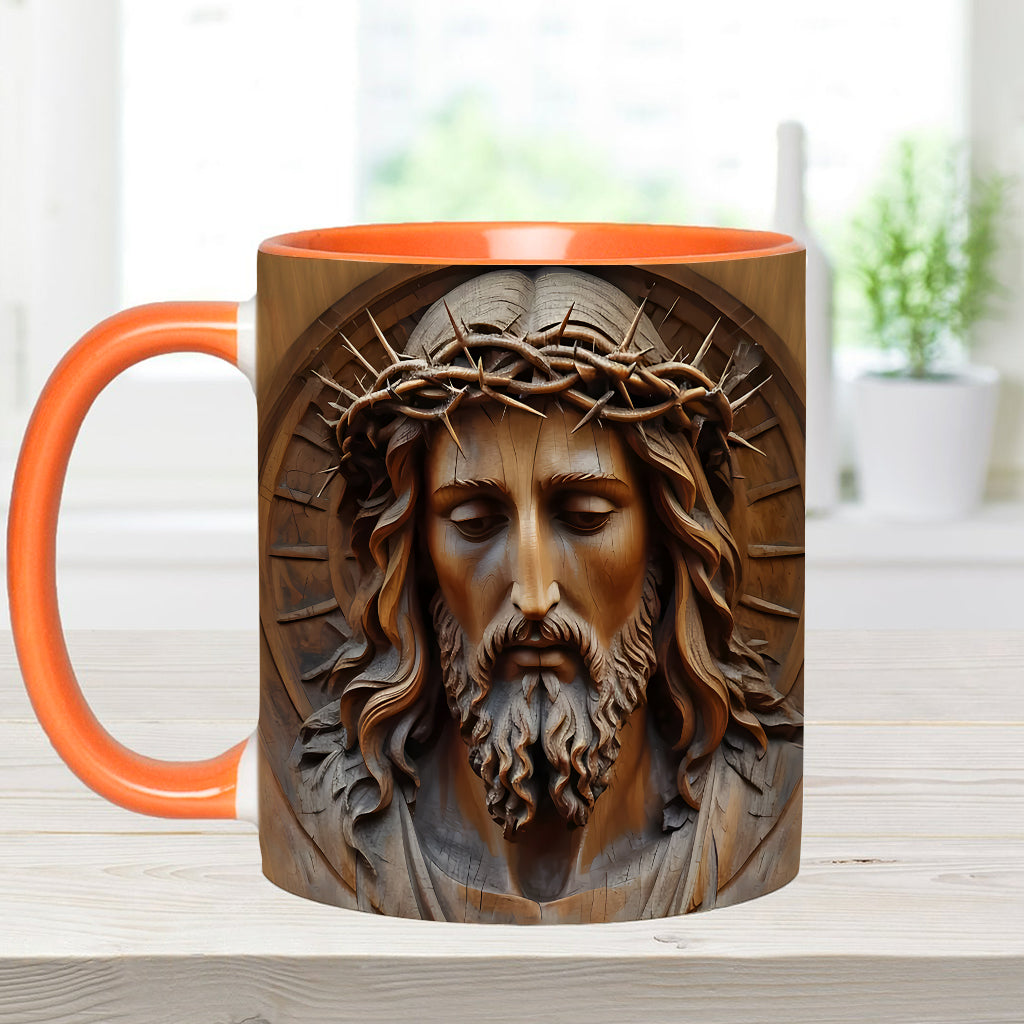 Vintage-Jesus-Kunst – Personalisierte Tasse mit christlichem Akzent