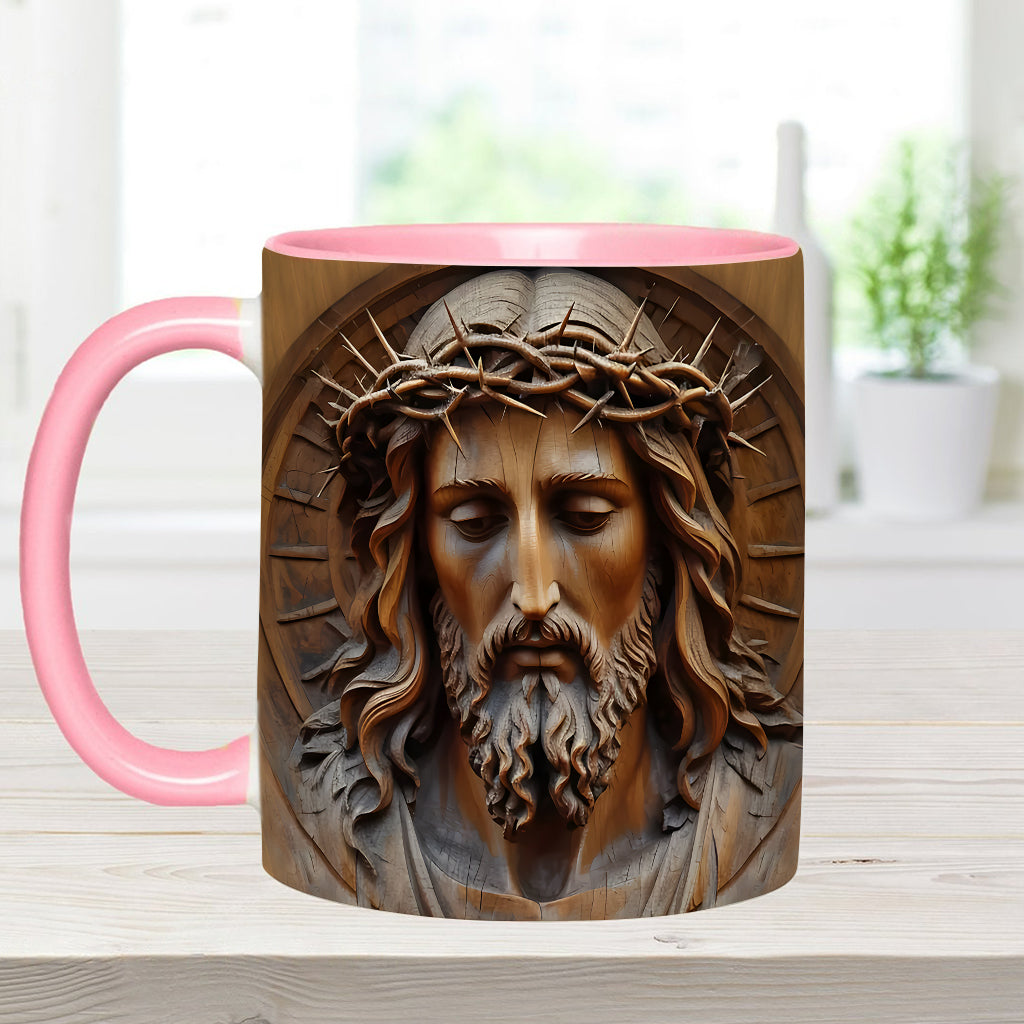 Vintage-Jesus-Kunst – Personalisierte Tasse mit christlichem Akzent