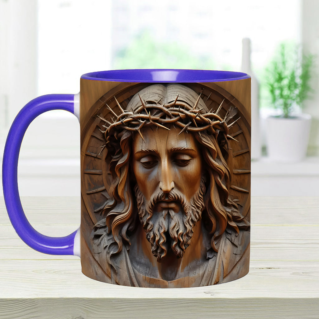 Vintage-Jesus-Kunst – Personalisierte Tasse mit christlichem Akzent