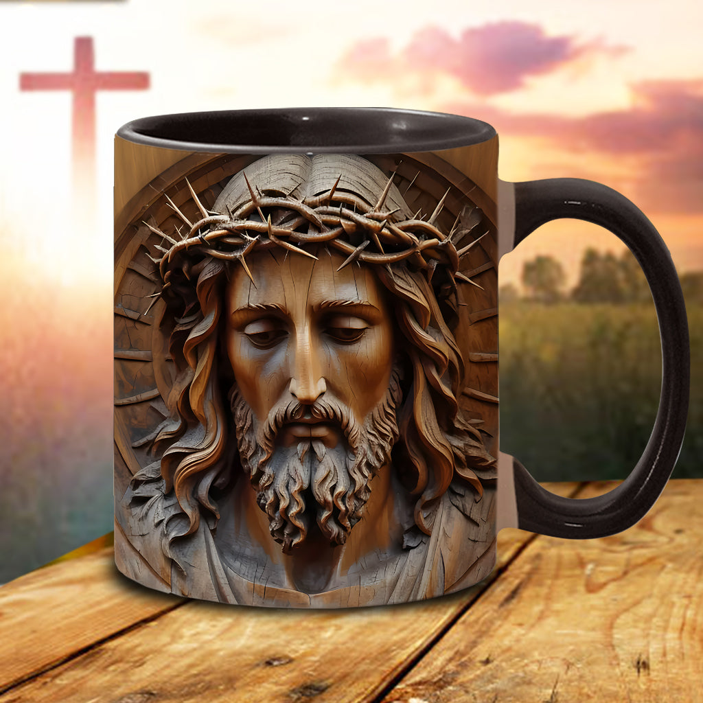 Vintage-Jesus-Kunst – Personalisierte Tasse mit christlichem Akzent