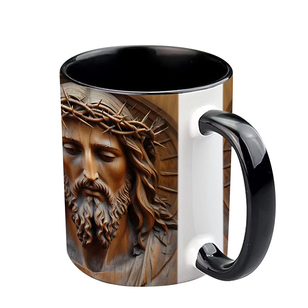 Vintage-Jesus-Kunst – Personalisierte Tasse mit christlichem Akzent