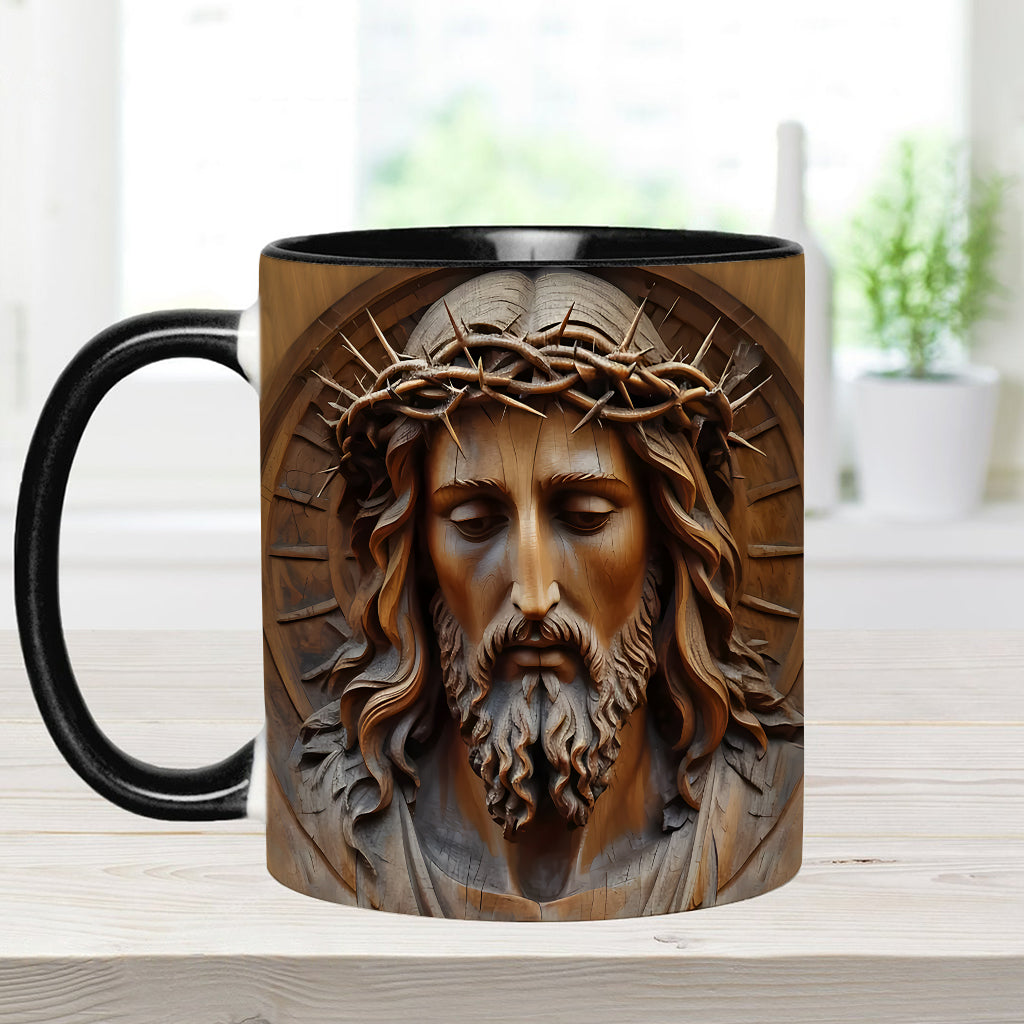 Vintage-Jesus-Kunst – Personalisierte Tasse mit christlichem Akzent
