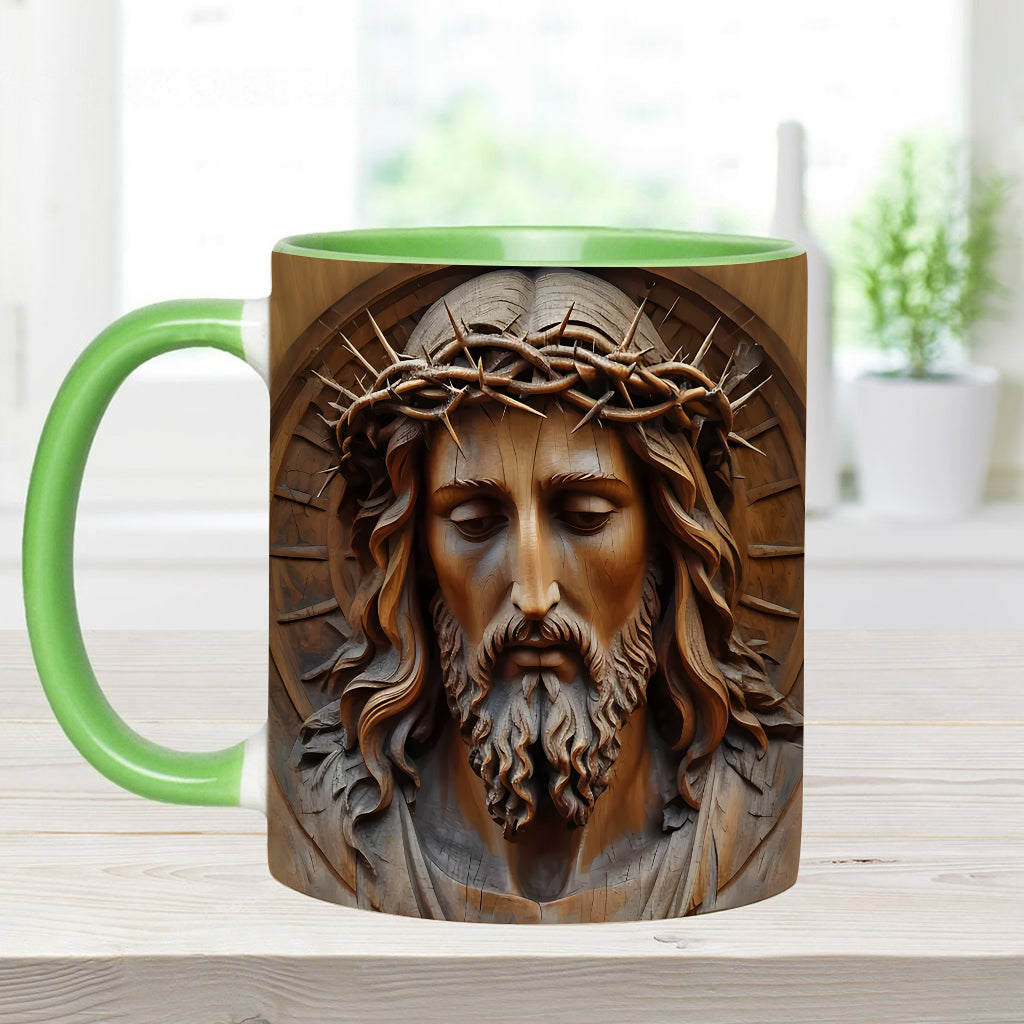 Vintage-Jesus-Kunst – Personalisierte Tasse mit christlichem Akzent