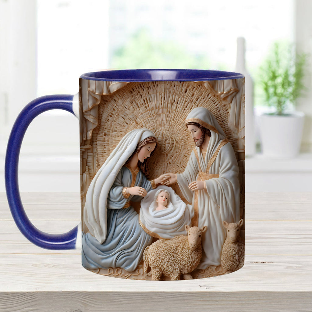 Nativity Scene - Personalized Christian Accent Mug