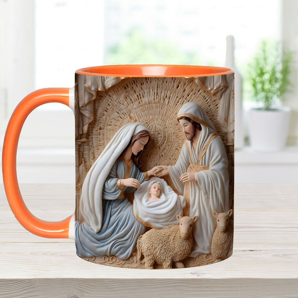 Nativity Scene - Personalized Christian Accent Mug