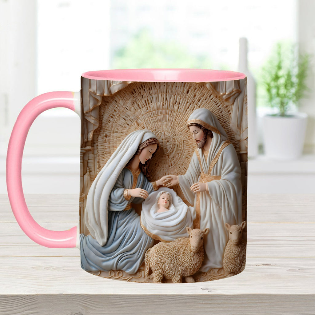 Nativity Scene - Personalized Christian Accent Mug