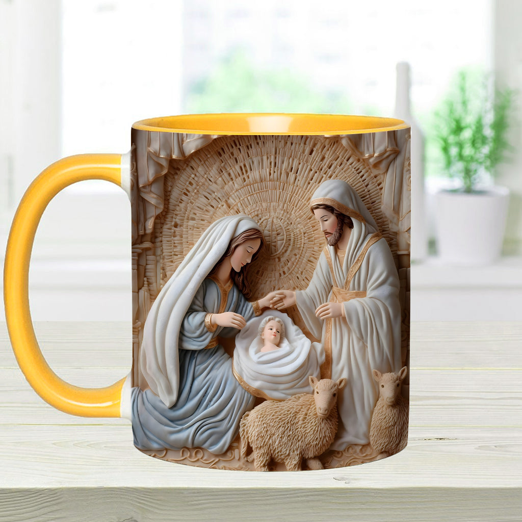 Nativity Scene - Personalized Christian Accent Mug