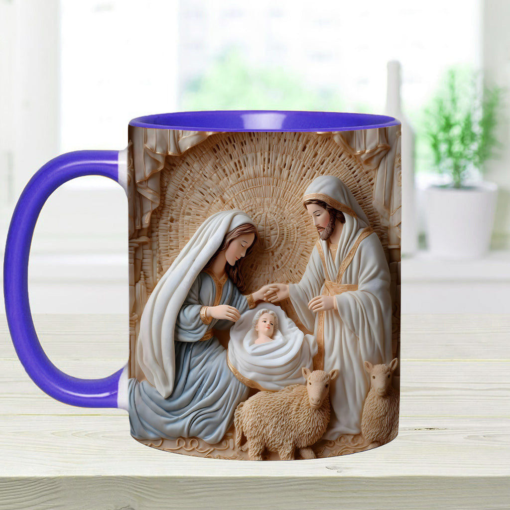Nativity Scene - Personalized Christian Accent Mug