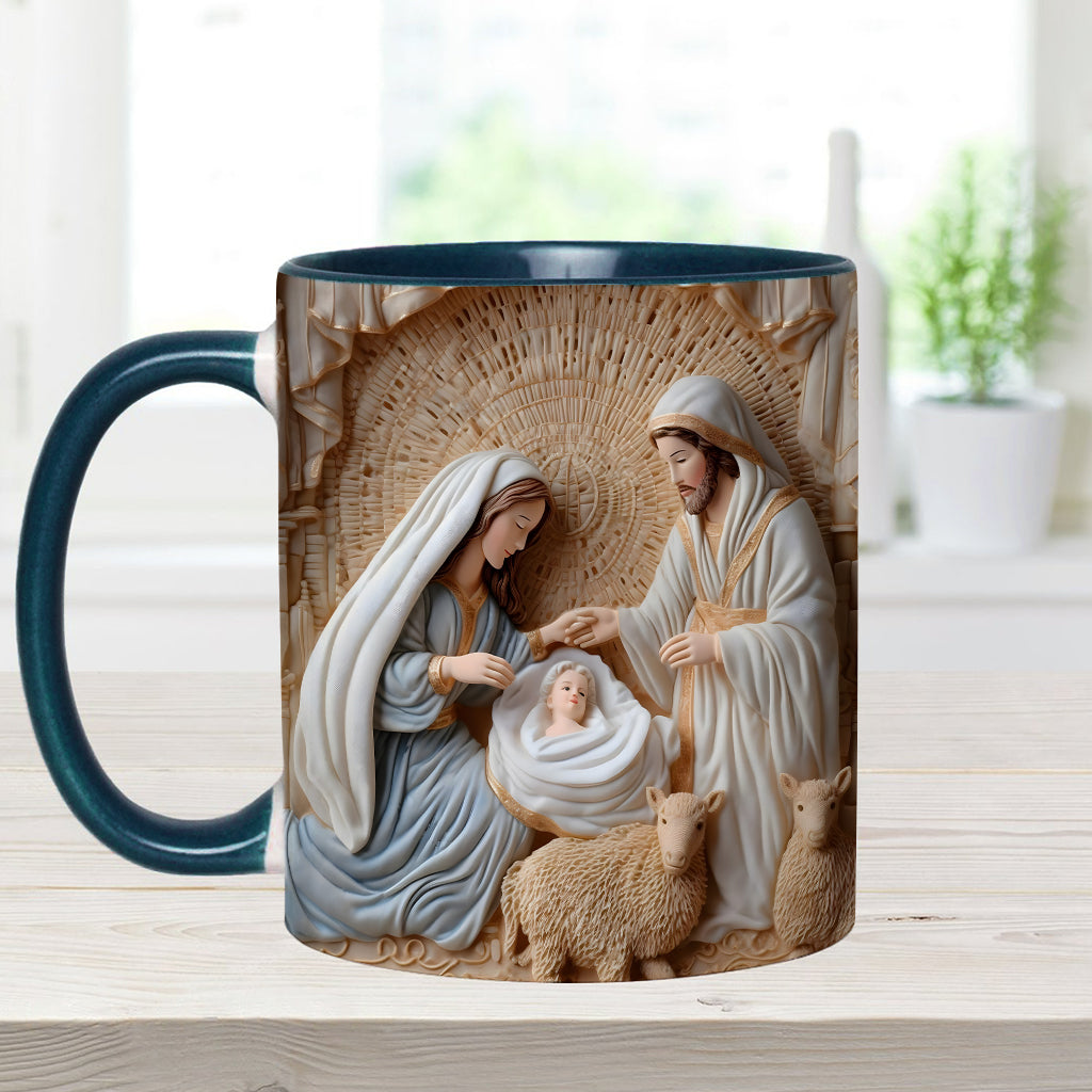 Nativity Scene - Personalized Christian Accent Mug