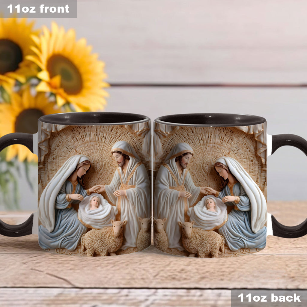 Nativity Scene - Personalized Christian Accent Mug