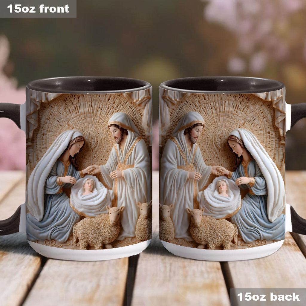 Nativity Scene - Personalized Christian Accent Mug