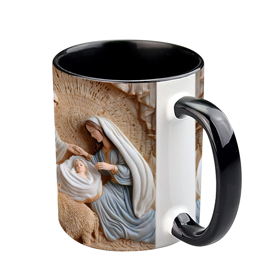 Nativity Scene - Personalized Christian Accent Mug