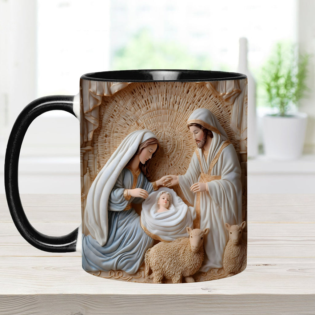 Nativity Scene - Personalized Christian Accent Mug