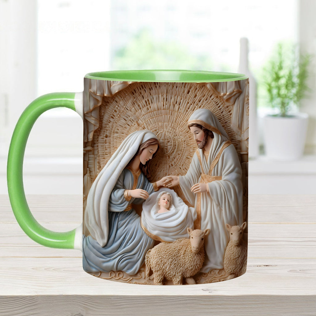 Nativity Scene - Personalized Christian Accent Mug