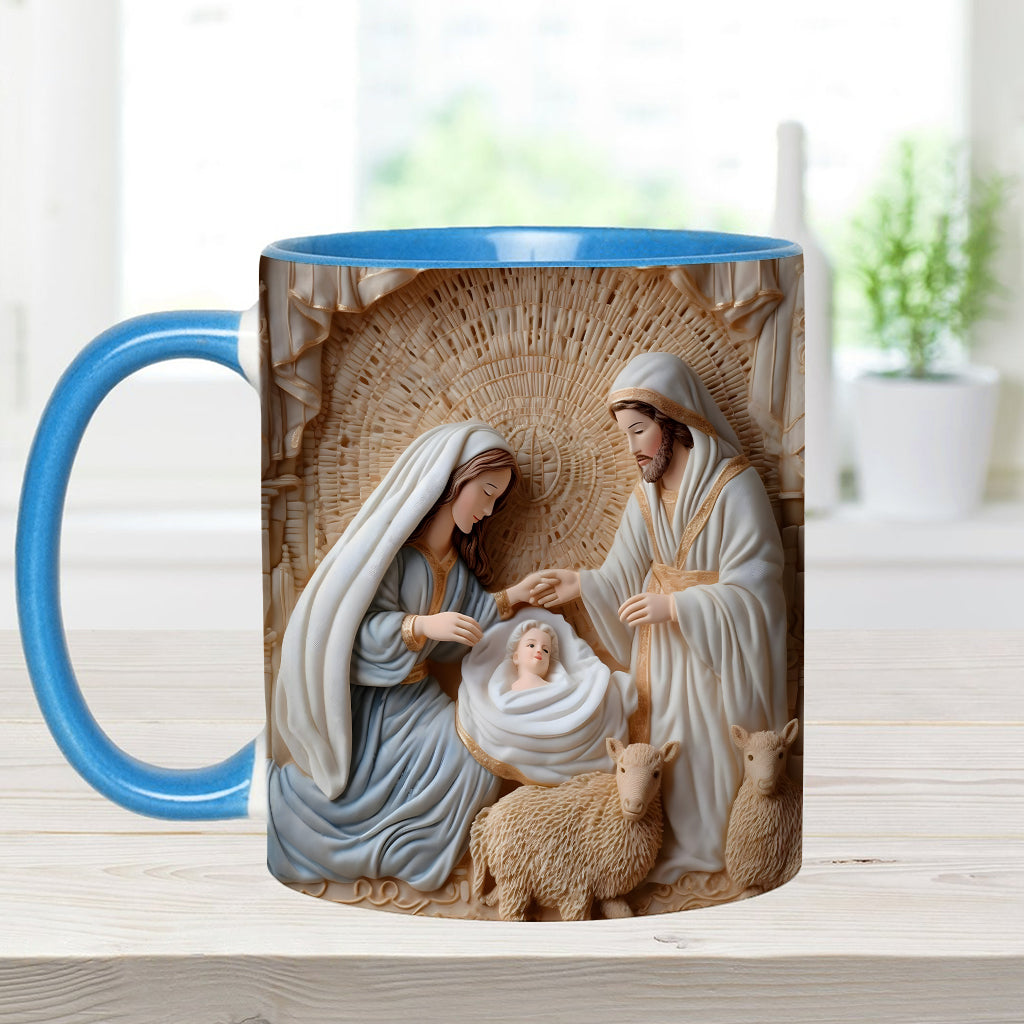 Nativity Scene - Personalized Christian Accent Mug