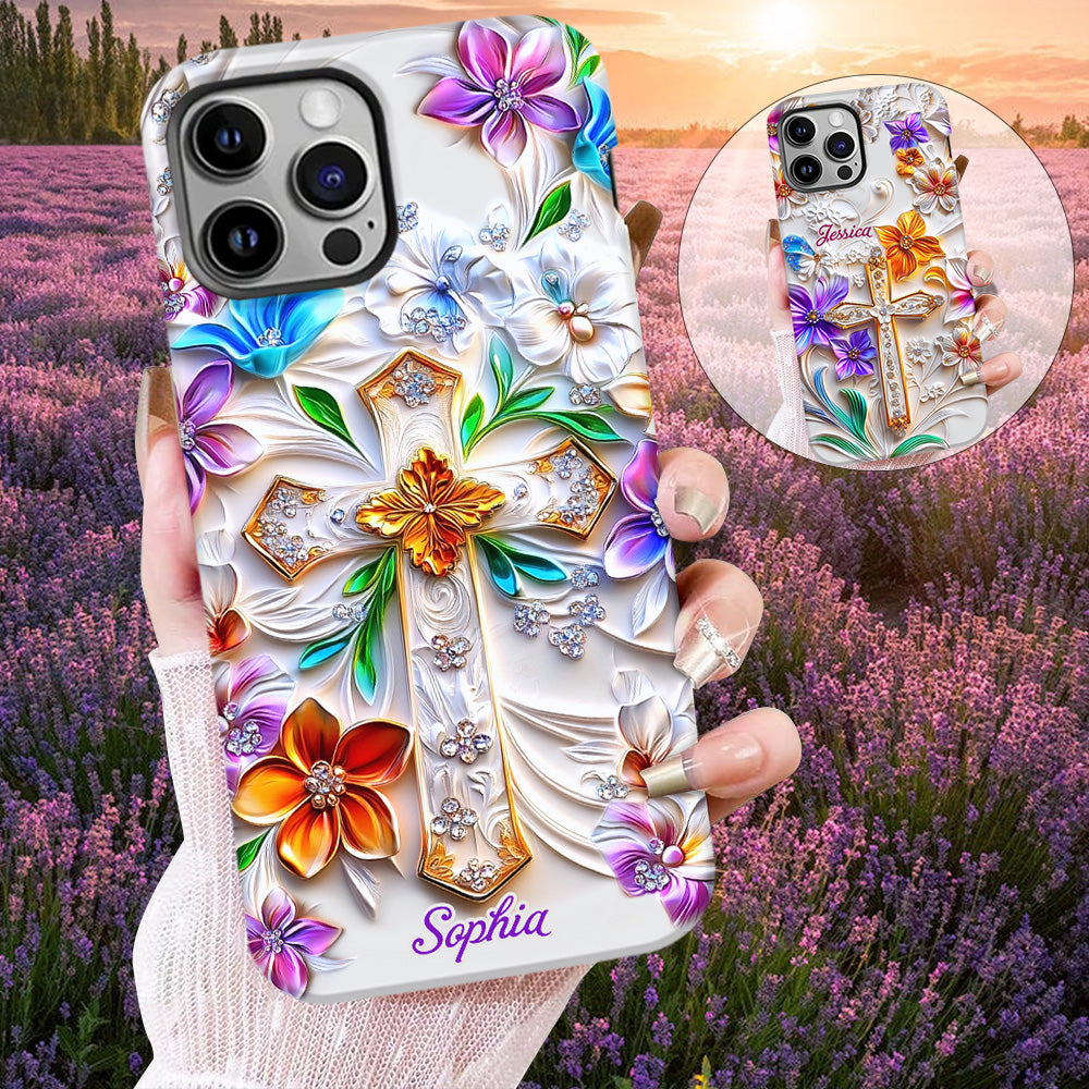 Glaube – Personalisierte Handyhülle mit christlichem Volldruck