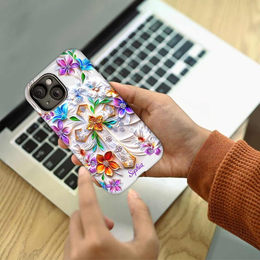 Glaube – Personalisierte Handyhülle mit christlichem Volldruck