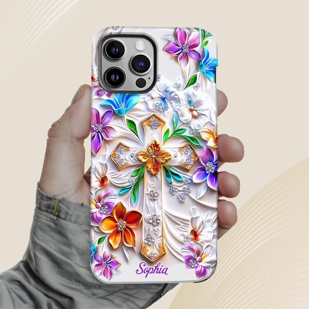 Glaube – Personalisierte Handyhülle mit christlichem Volldruck