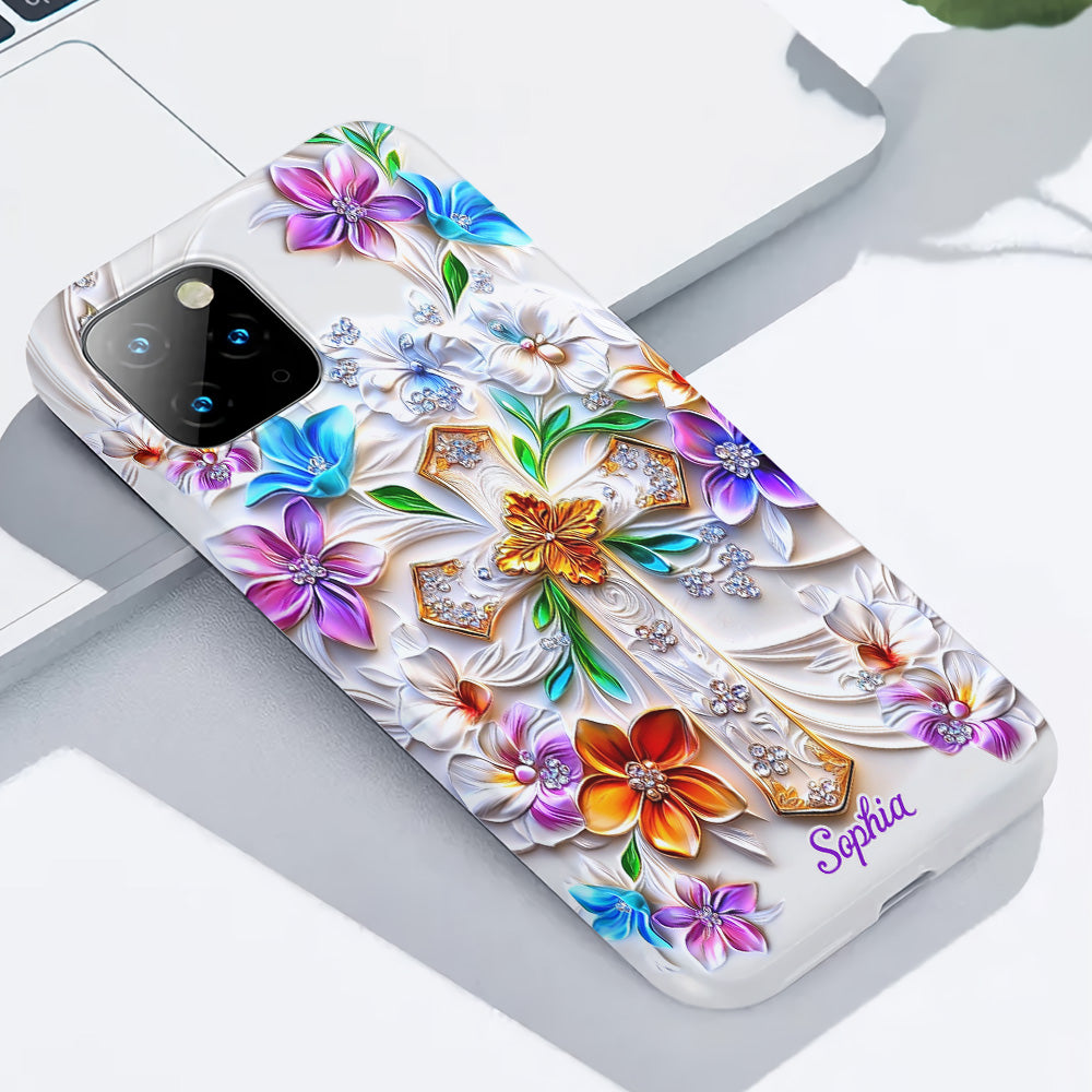 Glaube – Personalisierte Handyhülle mit christlichem Volldruck