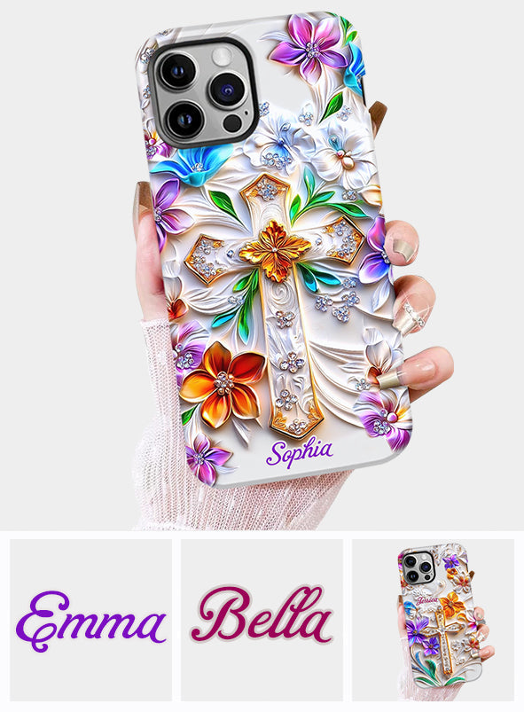 Glaube – Personalisierte Handyhülle mit christlichem Volldruck