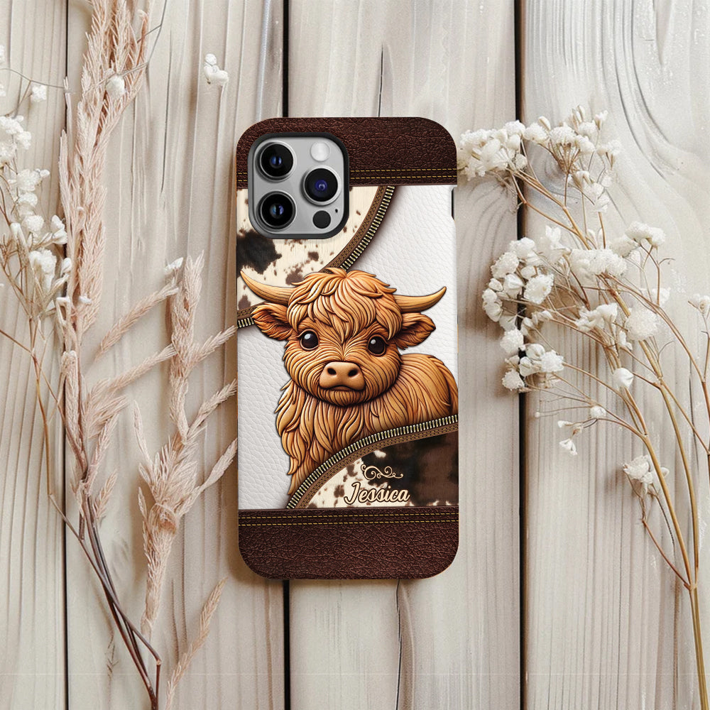 Love Highland Cows - Personalized Full Print Phone Case