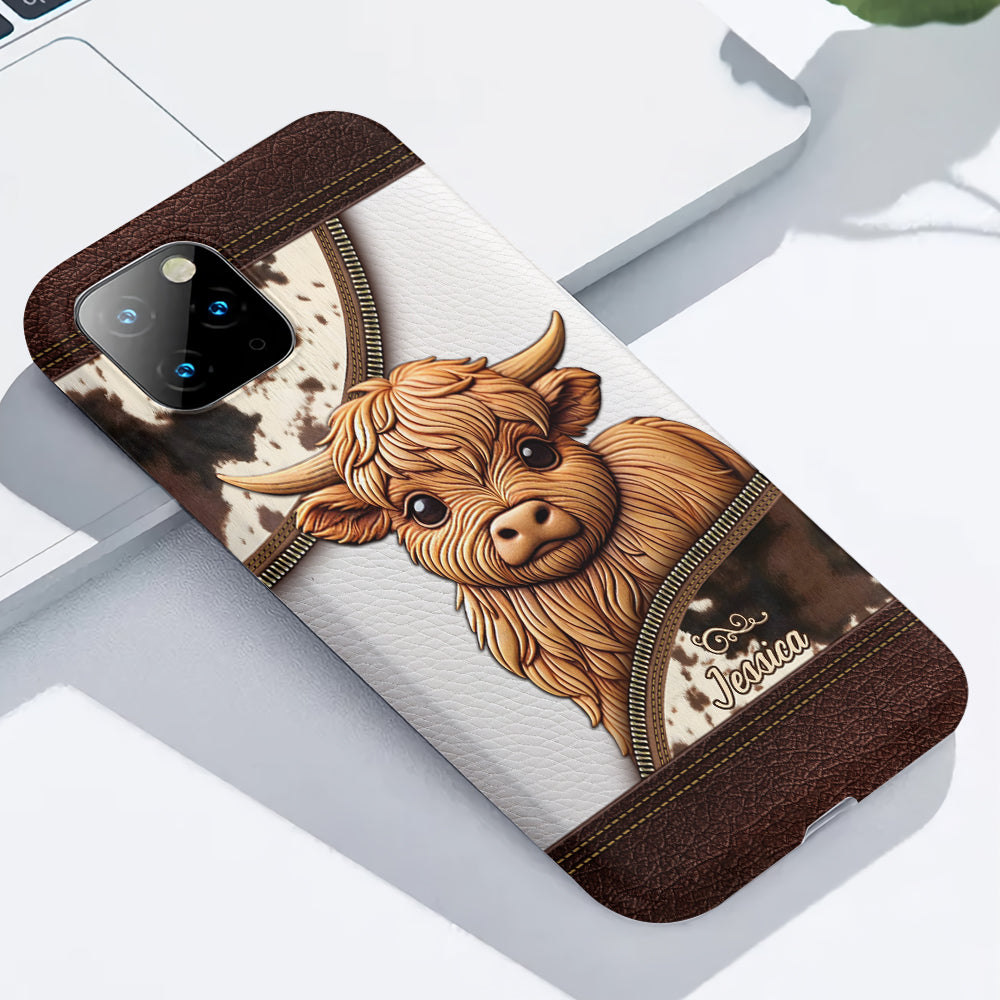 Love Highland Cows - Personalized Full Print Phone Case