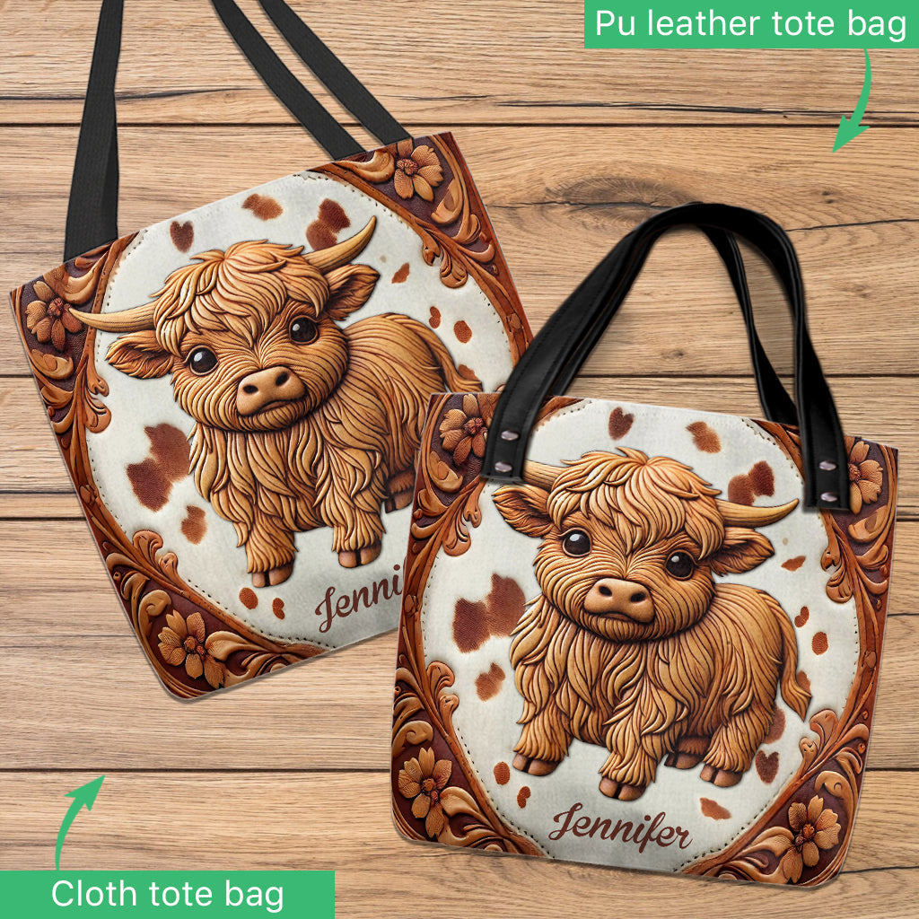 Liebe zu Hochlandrindern – Personalisierte Tragetasche