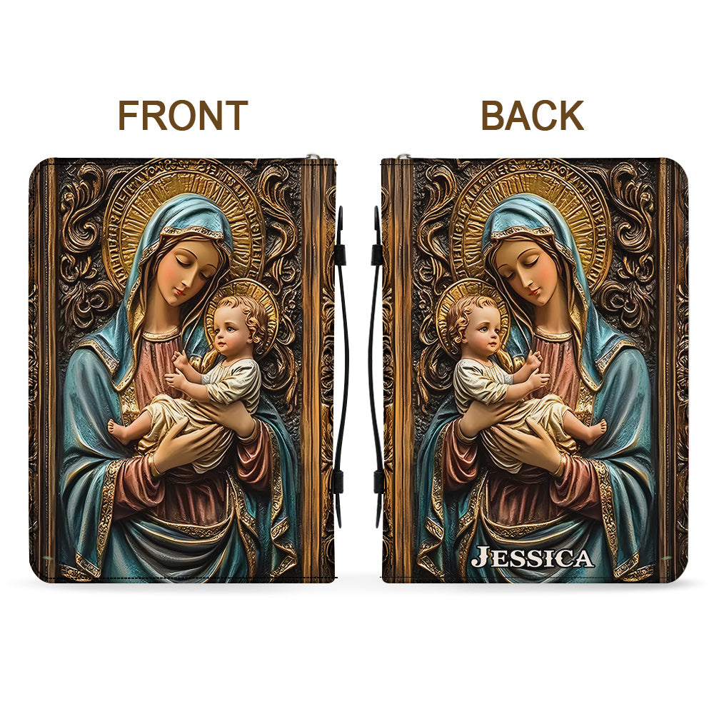 Personalisierte christliche Bibelhülle aus Leder für Gläubige