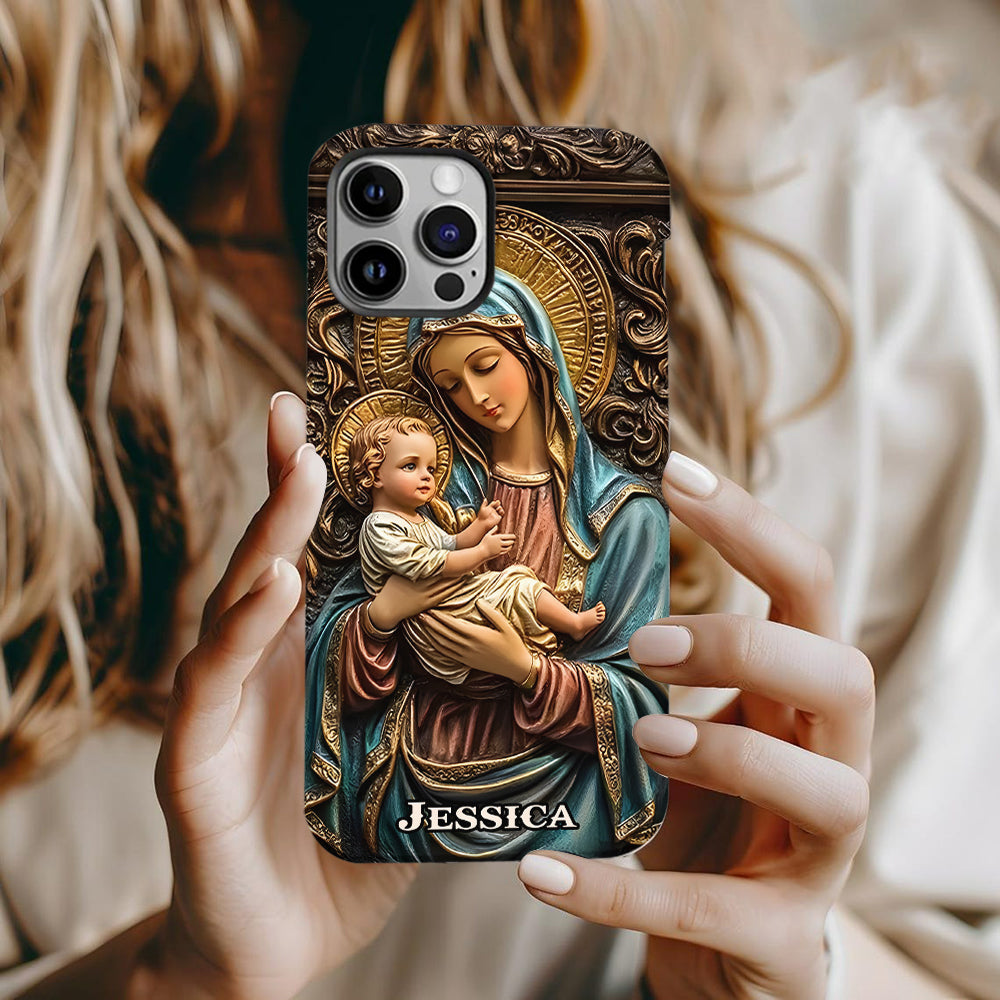 Personalisierte Handyhülle mit christlichem Vollbild für Gläubige