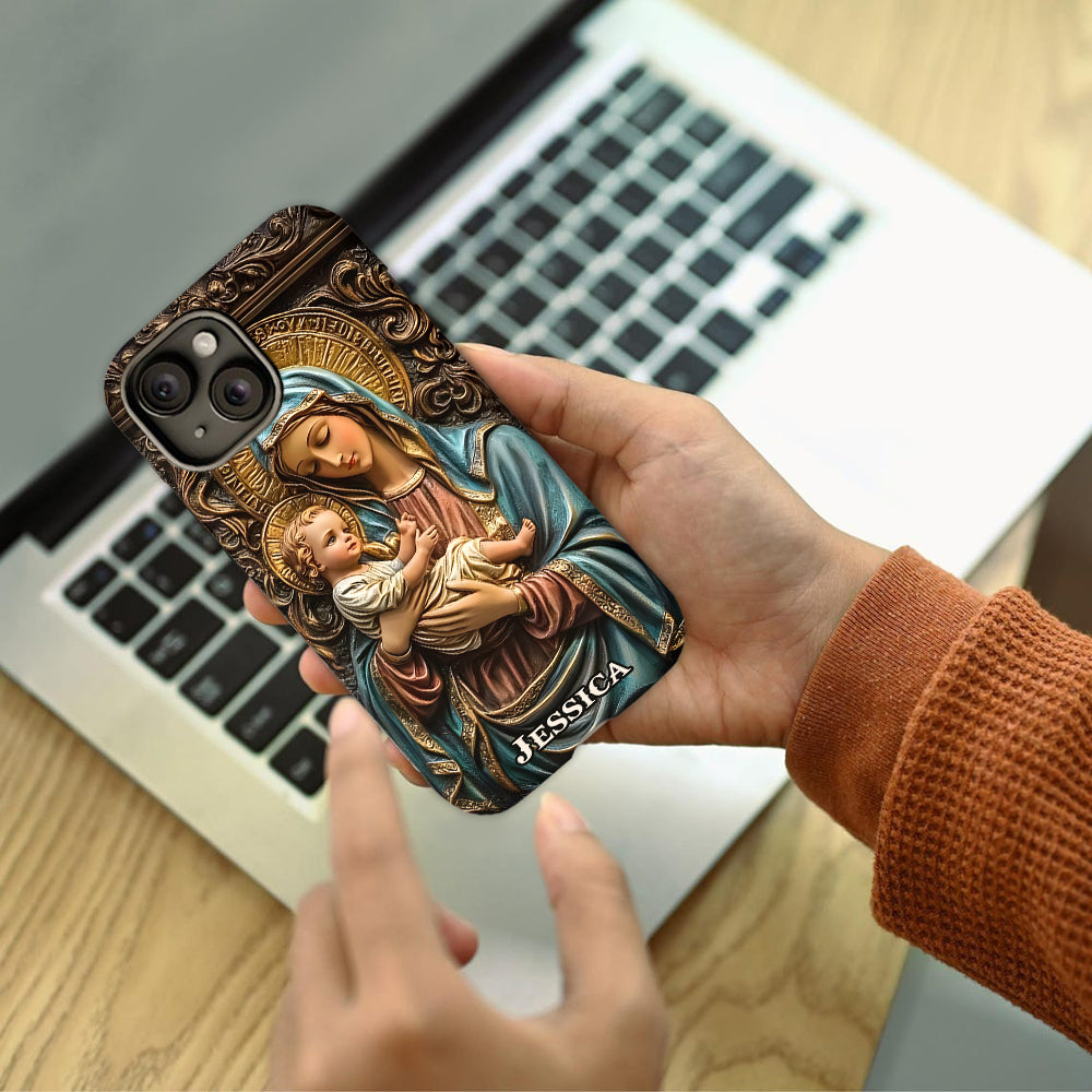Personalisierte Handyhülle mit christlichem Vollbild für Gläubige