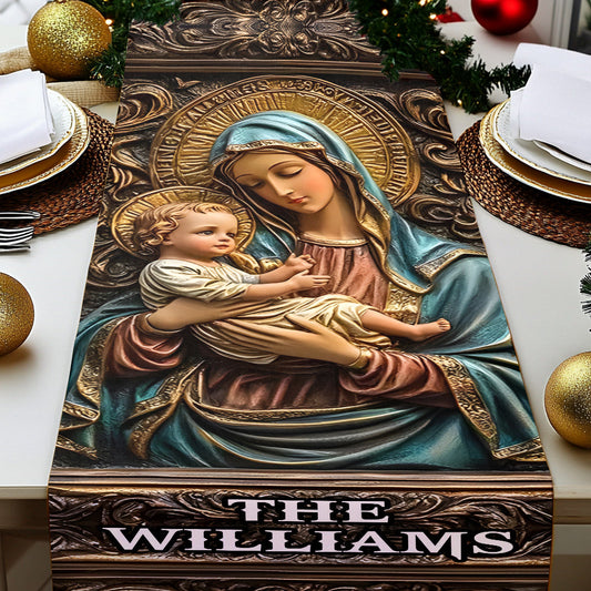 Holy Family - Personalized Christian Table Runner