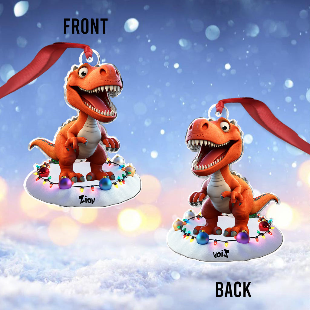 Niedliches Dinosaurier-Geschenk für Enkelkinder – personalisierter, individuell geformter Dinosaurier-Anhänger