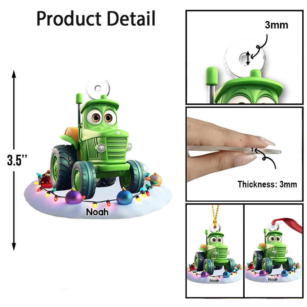 Traumfahrzeug-Geschenk für Enkelkinder – personalisierter, individuell geformter Ornament
