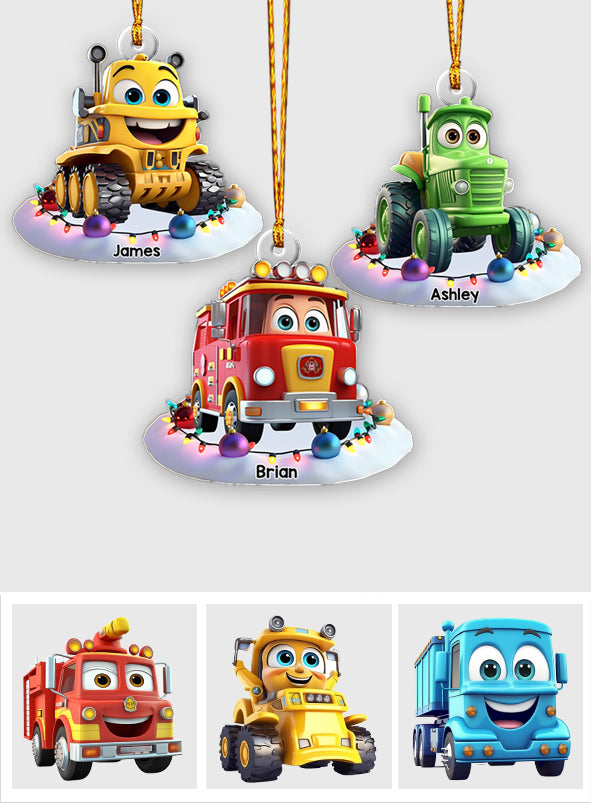 Traumfahrzeug-Geschenk für Enkelkinder – personalisierter, individuell geformter Ornament