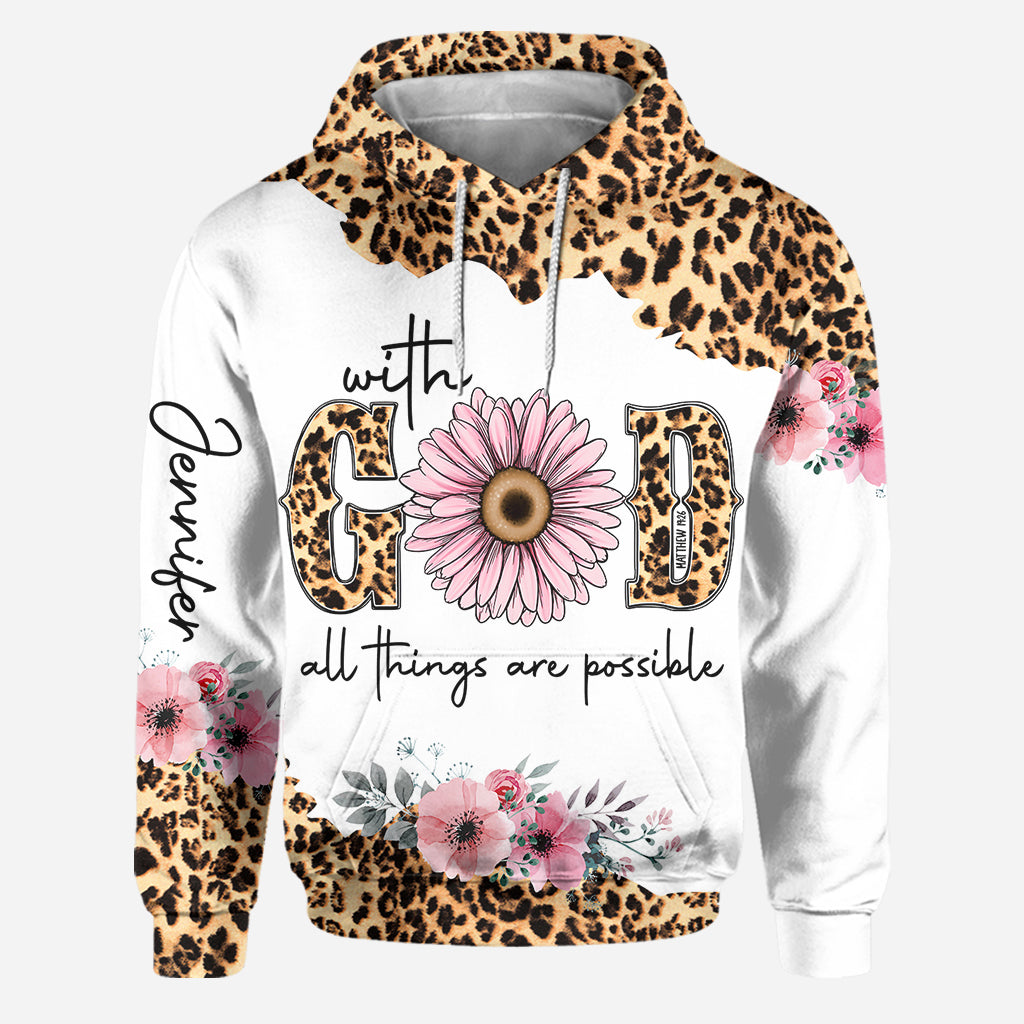 Possible With God - Personalized Christian Hoodie and Leggings