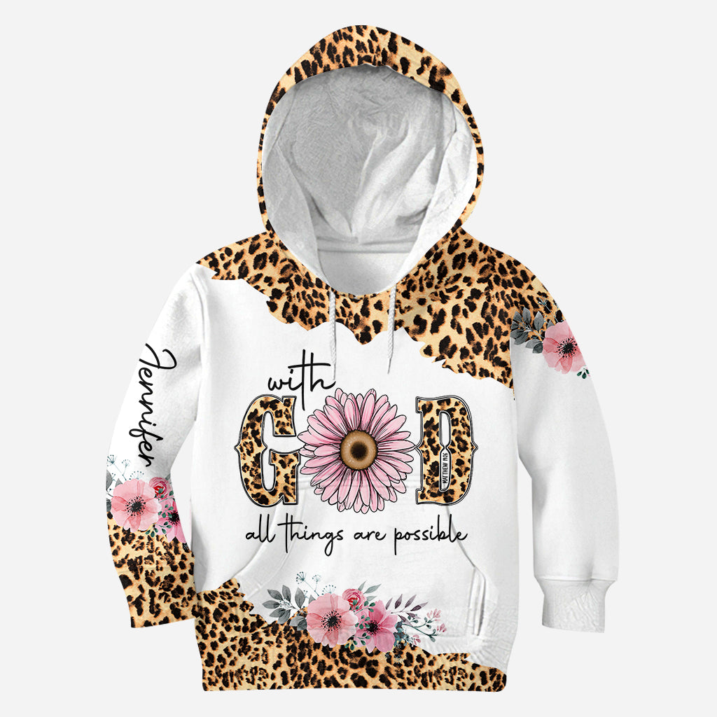Possible With God - Personalized Christian Hoodie and Leggings