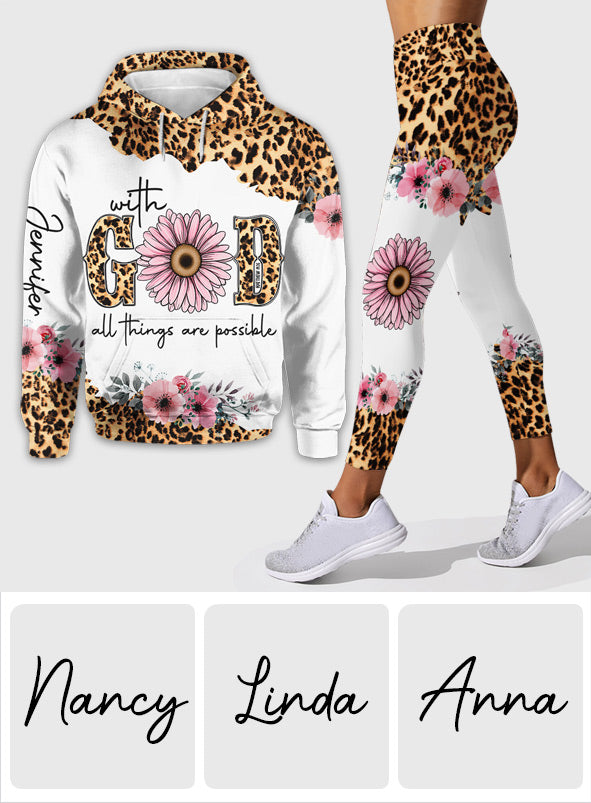 Possible With God - Personalized Christian Hoodie and Leggings
