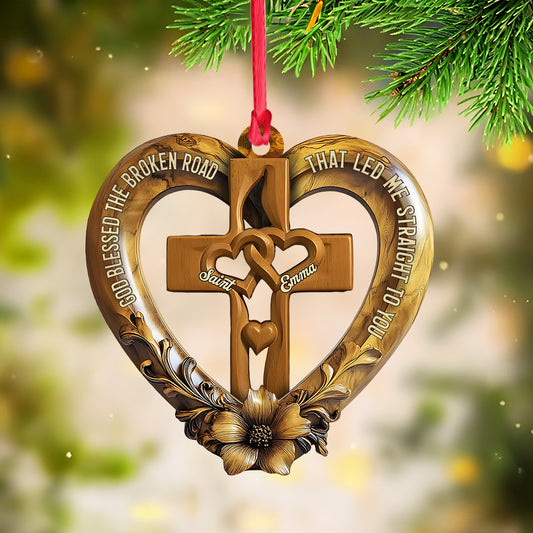 Gott segnete den zerbrochenen Weg – Personalisierter Paarschmuck