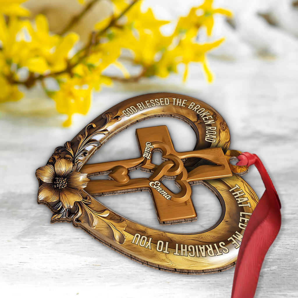 Gott segnete den zerbrochenen Weg – Personalisierter Paarschmuck