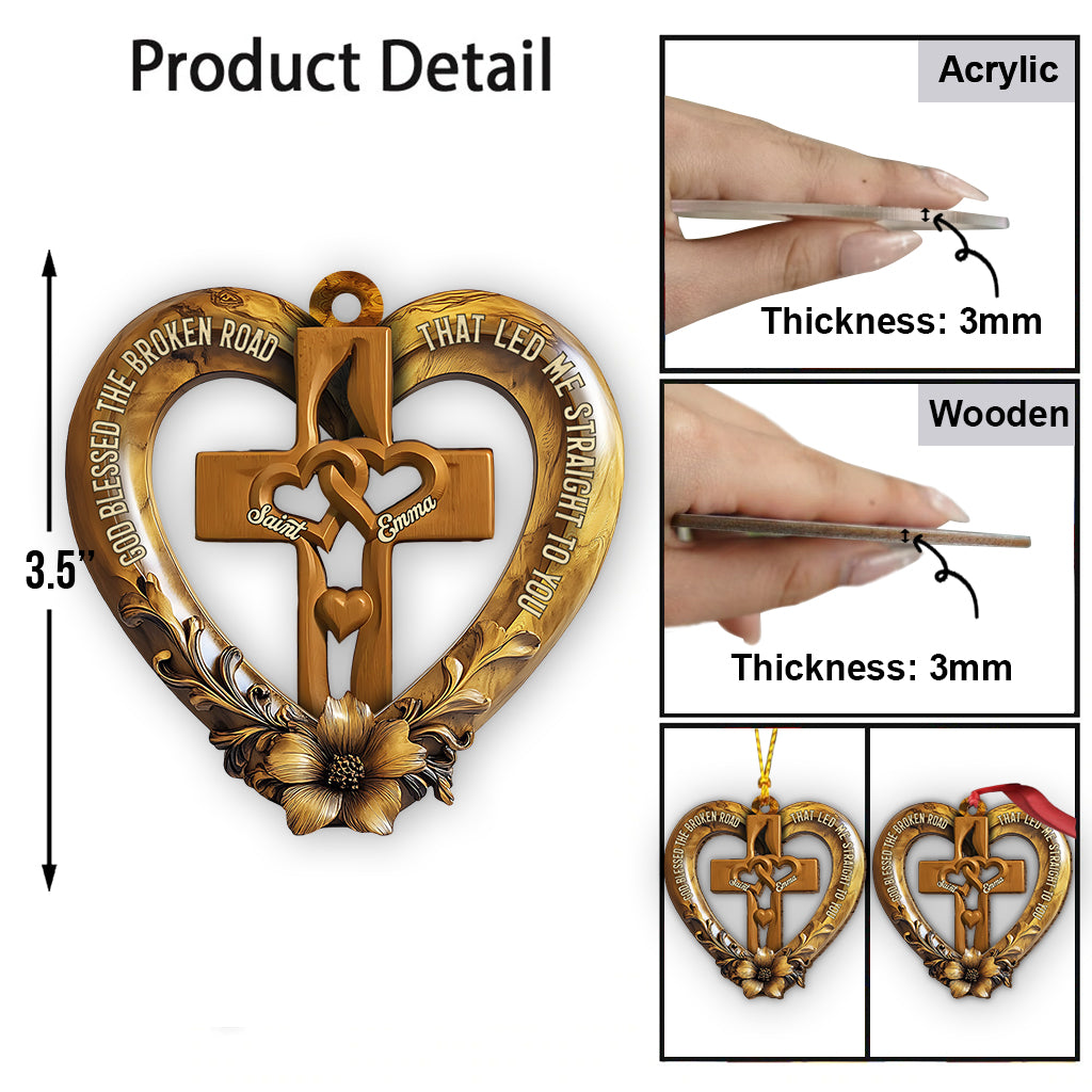 Gott segnete den zerbrochenen Weg – Personalisierter Paarschmuck