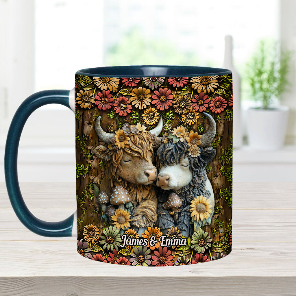 Happy Couple Country Style - Personalized Accent Mug